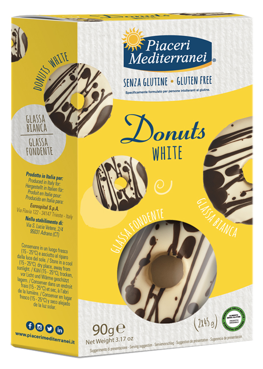 PIACERI MEDITERRANEI DONUTS WHITE 90 G