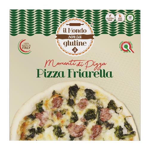 PIZZA SURGELATA BROCCOLI SALSICCIA MOZZARELLA AL TRANCIO 200G