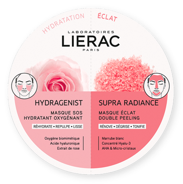 LIERAC MONO MASK HYDRA + SUPRA RADIANCE 2 X 6 ML