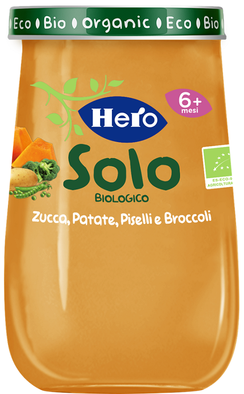 HERO SOLO OMOG ZUCCA PATATE PISELLI BROCCOLI 190 G