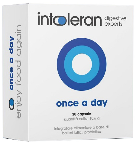 Intoleran Once a Day Integratore Fermenti Lattici 30 Capsule