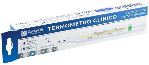 TERMOMETRO CLINICO ECOLOGICO SENZA MERCURIO 1 PEZZO
