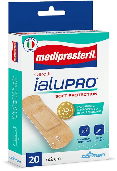 MEDIPRESTERIL CEROTTI IALUPRO SOFT PROTECTION MEDI 7X2CM 20PEZZI