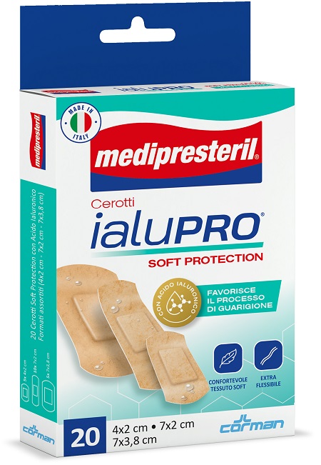 MEDIPRESTERIL CEROTTI IALUPRO SOFT PROTECTION 3 FORMATI ASSORTITI 20 PEZZI