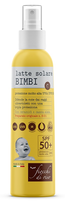 FIOCCHI DI RISO LATTE SOLARE BIMBI 50+ 140 ML SPRAY