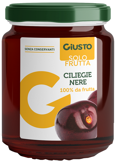 GIUSTO SOLO FRUTTA MARMELLATA CILIEGIE NERE 284 G