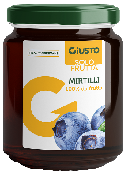 GIUSTO SOLO FRUTTA MARMELLATA MIRTILLI 284 G