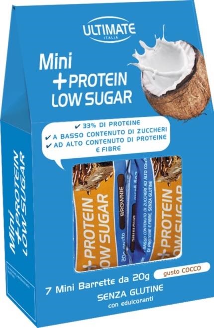 ULTIMATE MINI +PROTEIN LOW SUGAR PROTEIN 7 PEZZI DA 20 G