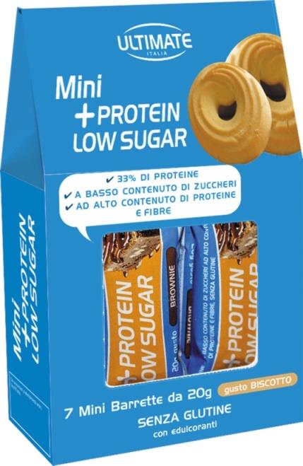 ULTIMATE MINI +PROTEIN LOW SUGAR BISCOTTO 7 PEZZI DA 20 G