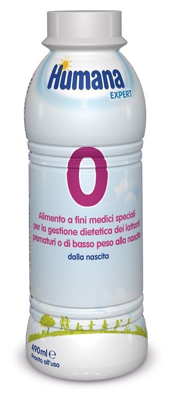 HUMANA 0 EXPERT 490 ML BOTTIGLIA