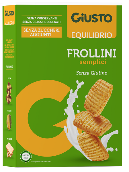 GIUSTO SENZA GLUTINE FROLLINI SEMPLICI 250 G