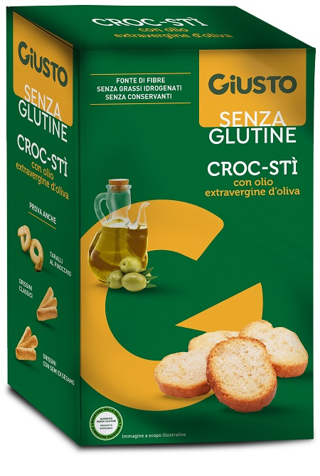 GIUSTO SENZA GLUTINE CROC-STI' CON OLIO EXTRAVERGINE D'OLIVA100 G