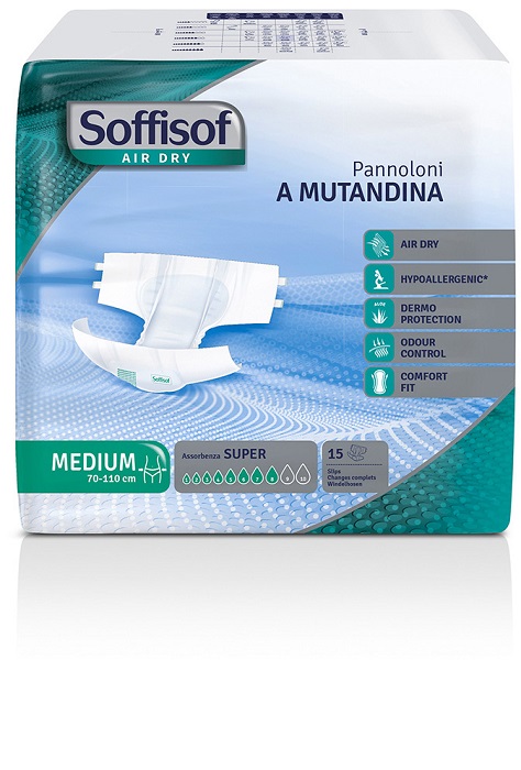 SOFFISOF AIR DRY PANNOLINO MUTANDA ALI MEDIUM SUPER 8 GOCCE