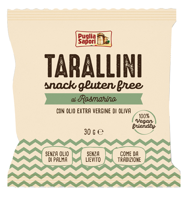 PUGLIA SAPORI TARALLINI ROSMARINO OLIO EXTRAVERGINE DI OLIVA30 G