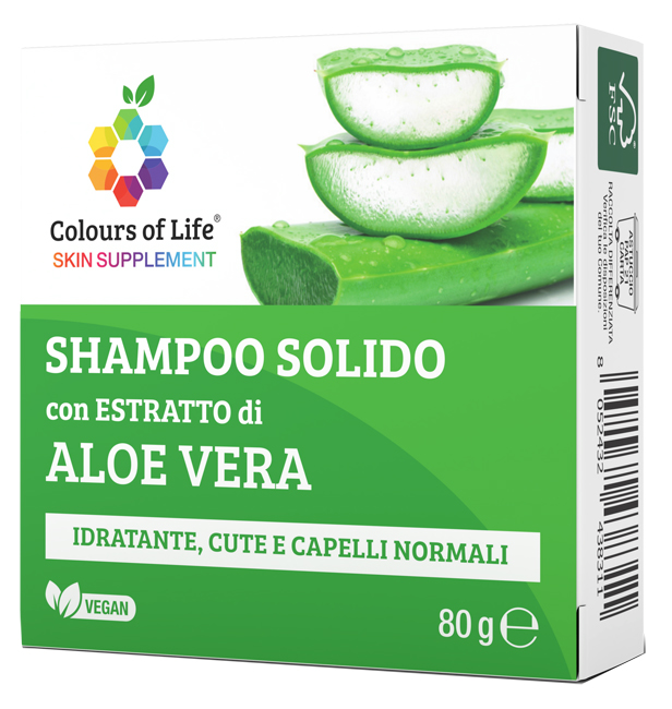 ALOE SHAMPOO SOLIDO 80 G COLOURS OF LIFE