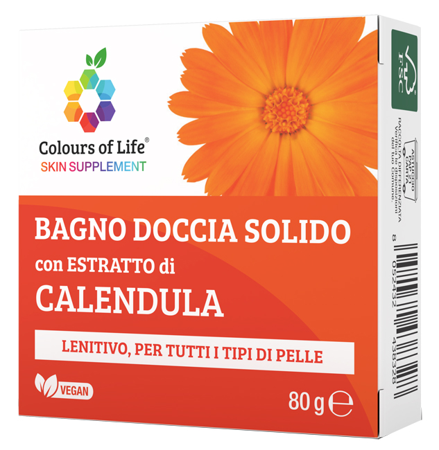 CALENDULA BAGNO DOCCIA SOLIDO 80 G COLOURS OF LIFE