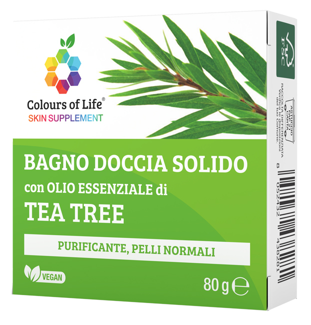 TEA TREE BAGNO DOCCIA SOLIDO 80 G COLOURS OF LIFE