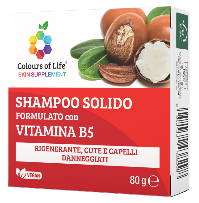VITAMINA B5 SHAMPOO SOLIDO 80 G COLOURS OF LIFE