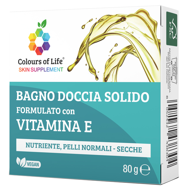 VITAMINA E BAGNO DOCCIA SOLIDO 80 G COLOURS OF LIFE