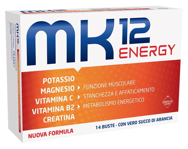 MK12 Energy Integratore Magnesio e Potassio 14 Bustine