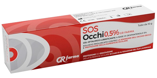 GEL OFTALMICO LUBRIFICANTE DEXPANTENOLO 5% SOS OCCHI 0,5% 10G