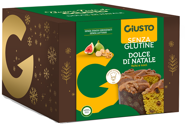GIUSTO SENZA GLUTINE DOLCE DI NATALE PANETTONE FICHI E NOCI600 G