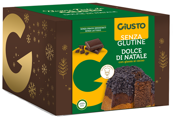 GIUSTO SENZA GLUTINE DOLCE DI NATALE PANDORO CIOCCOLATO 500G