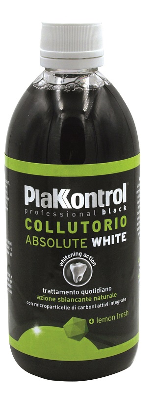 PLAKKONTROL ABSOLUTE WHITE COLLUTORIO BLACK 500 ML