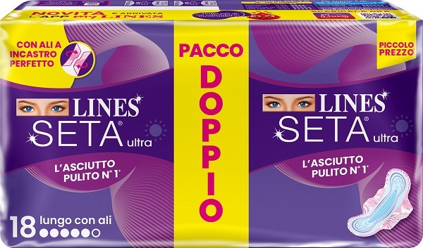 LINES SETA ULTRA ASSORBENTI LUNGO VP DWCT 18 PEZZI