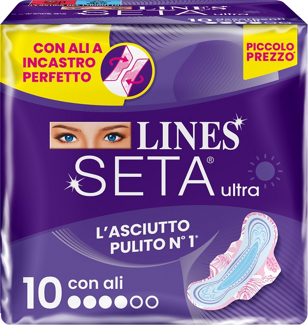LINES SETA ULTRA ASSORBENTI ALI DWCT 10 PEZZI