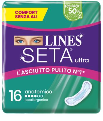 Lines Seta Ultra Assorbenti Anatomici 16 Pezzi
