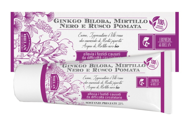 I RIMEDI DI HELAN GINKGO BILOBA MIRTILLO NERO RUSCO POMATA 75 ML