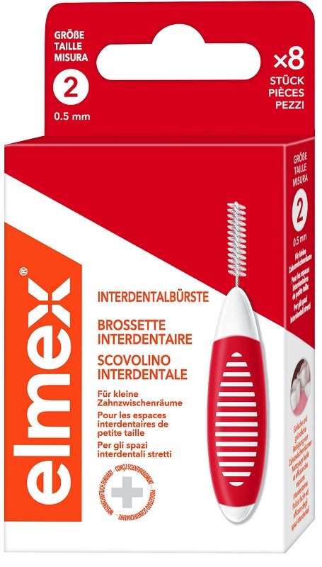ELMEX INTERDENTAL BRUSH RED