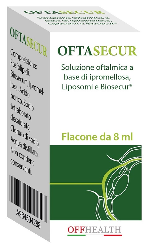 Oftasecur Collirio di Ipromellosa Lubrificante Lenitivo 8 ml