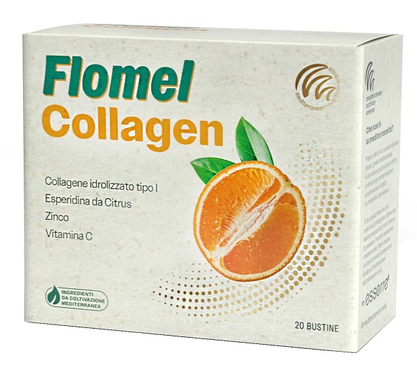 Flomel Collagen Integratore Capelli Pelle Unghie 20 Bustine