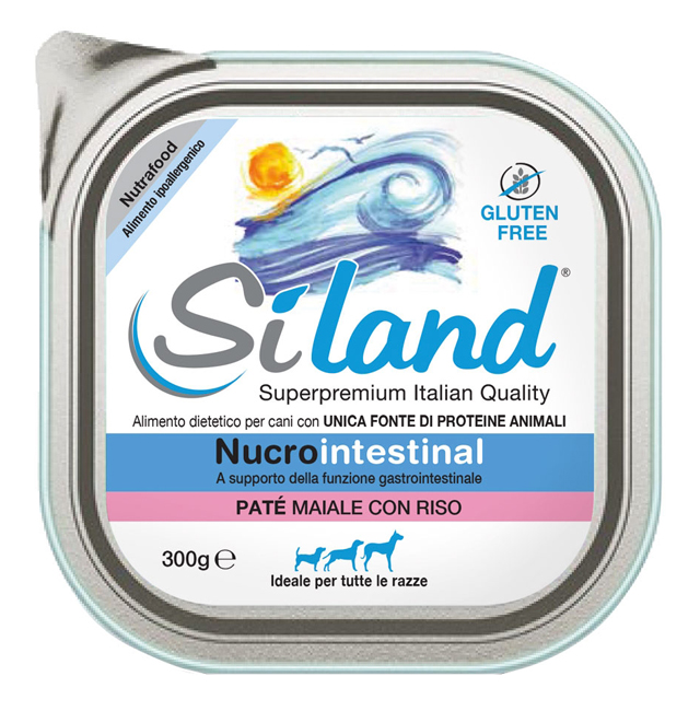 Siland Nucrointestinal Alimento Cani Patè Maiale con Riso 300 g