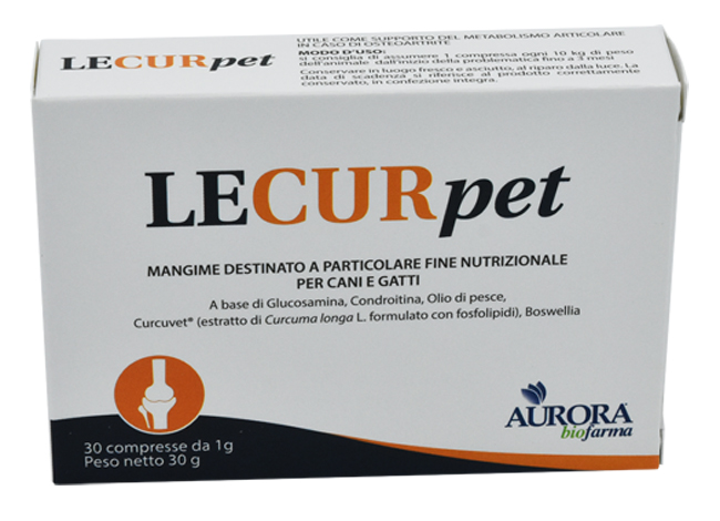 Lecurpet Integratore Articolare Cani e Gatti 30 Compresse