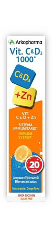 VITAMINE VIT C&D+ZN 20 COMPRESSE EFFERVESCENTI