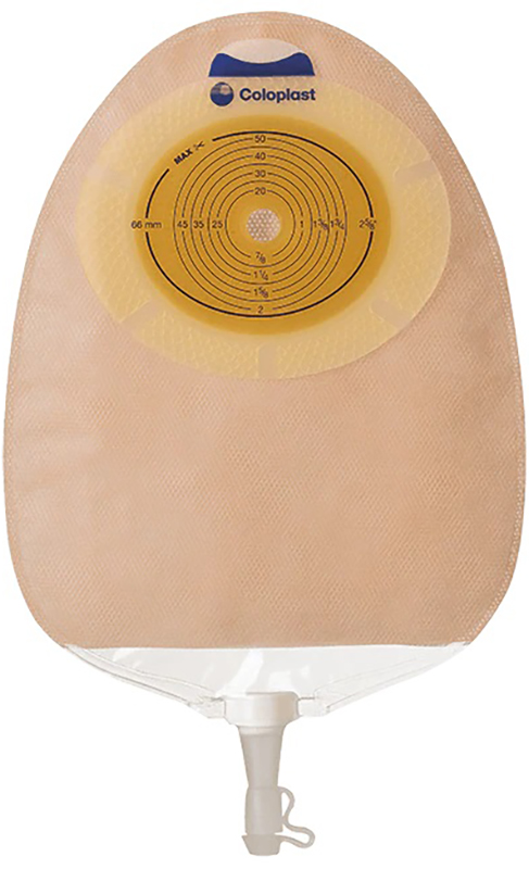 SACCA TRASPARENTE SISTEMA A 1 PEZZO PER UROSTOMIA CON MULTICHAMBER SENSURA RITAGLIABILE 10/76 MM MAXI 400 ML 30 PEZZI