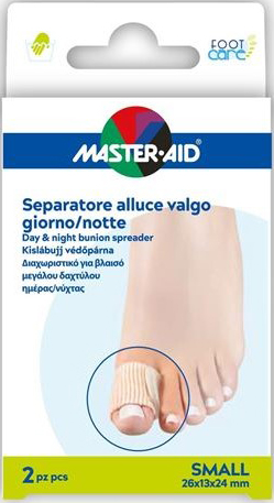 MASTER-AID FOOT CARE DIVARICATORE ALLUCE GIORNO/NOTTE TAGLIAS 2 PEZZI