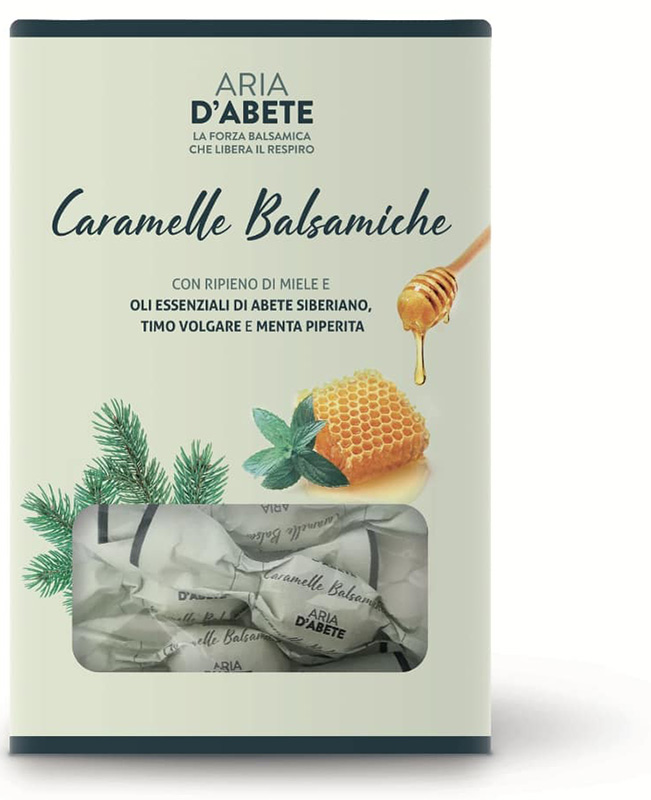 PURAE PURAE CARAMELLE BALSAMICHE 80 G CON OLIO ESSENZIALE ARIA D'ABETE