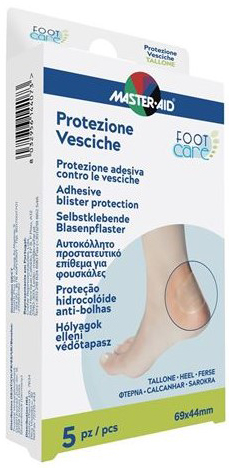 MASTER-AID FOOT CARE VESCICHE PROTEZIONE TALLONE 69X44 MM 5PEZZI