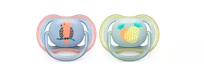 AVENT SUCCHIETTO ULTRA AIR 0-6M MASCHIO ANANAS/PAPPAGALLO 2PEZZI
