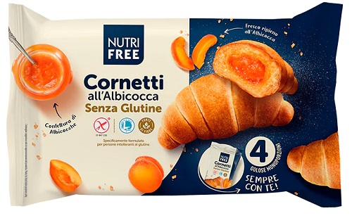 NUTRIFREE CORNETTI ALBICOCCA 4X60 G