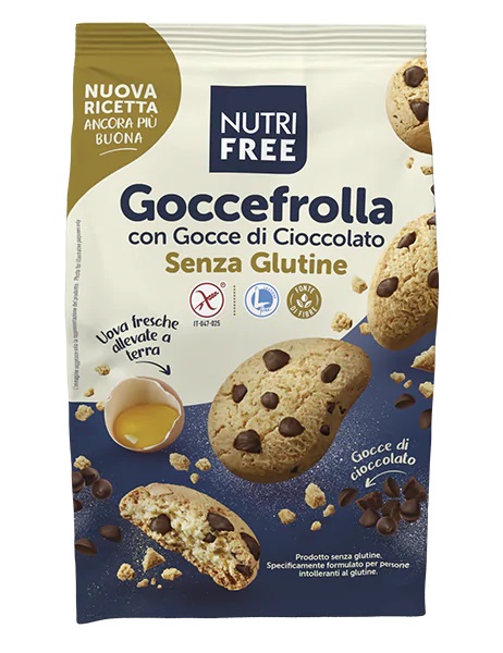 NUTRIFREE GOCCEFROLLA CON GOCCE DI CIOCCOLATO 400 G PROMO