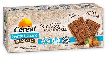 CEREAL SENZA GLUTINE INTEGRALE BISCOTTI CACAO E MANDORLE 150G