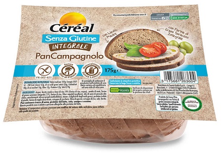 CEREAL SENZA GLUTINE INTEGRALE PAN CAMPAGNOLO 175 G