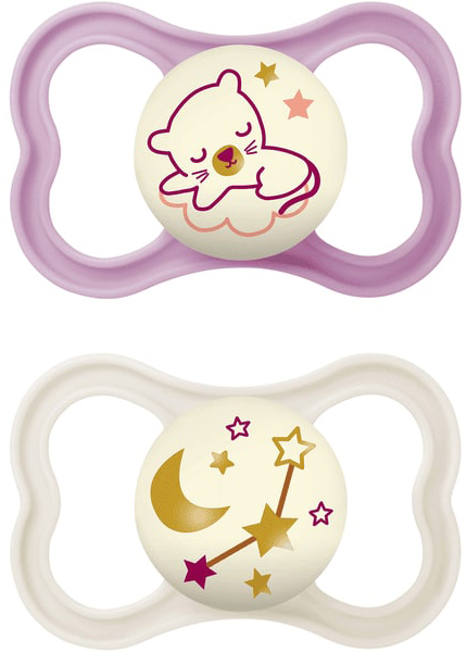 MAM AIR NIGHT SUCCHIETTO 6+ MESI SILICONE DOPPIO FEMMINA