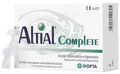 SOLUZIONE OFTALMICA LUBRIFICANTE ALTIAL COMPLETE 4 STRIP DA5 FLACONI DA 0,5 ML