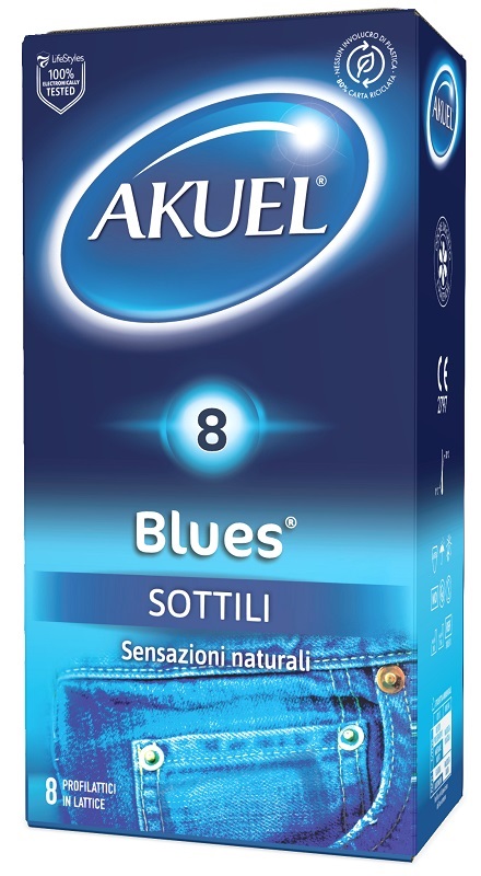 PROFILATTICO AKUEL BLUES SOTTILE 8 PEZZI